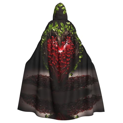 EUIYCBA Kapuzenumhang mit Kapuze und Herzmotiv – Herren-Bademantel mit Kapuze, Cosplay-Kostüm, Schwarz EUIYCBA Kapuzenumhang mit Kapuze und Herzmotiv – Herren-Bademantel mit Kapuze, Cosplay-Kostüm, Schwarz von EUIYCBA