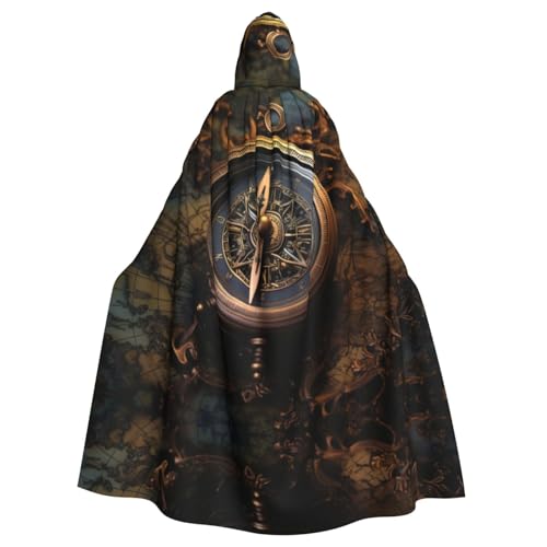 EUIYCBA Kompass Kapuzenumhang mit Kapuze – Herren-Bademantel mit Kapuze, Cosplay-Kostüm, Schwarz EUIYCBA Kompass Kapuzenumhang mit Kapuze – Herren-Bademantel mit Kapuze, Cosplay-Kostüm, Schwarz von EUIYCBA