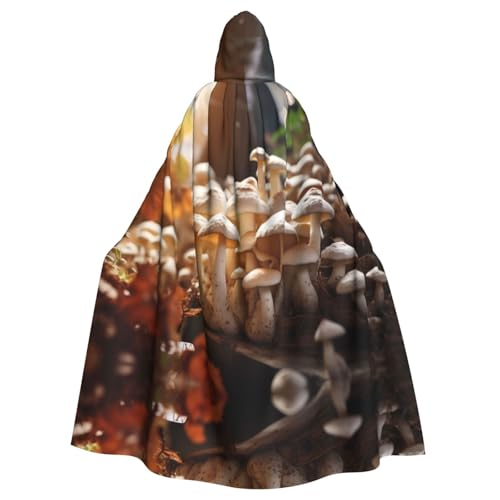 EUIYCBA Lush Mushroom Kapuzenumhang mit Kapuze – Herren-Bademantel mit Kapuze, Cosplay-Kostüm, Schwarz EUIYCBA Lush Mushroom Kapuzenumhang mit Kapuze – Herren-Bademantel mit Kapuze, Cosplay-Kostüm, Schwarz von EUIYCBA