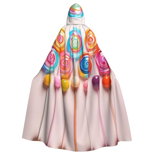 EUIYCBA Mini-Lutscher-Kapuzenumhang mit Kapuze – Herren-Bademantel mit Kapuze, Cosplay-Kostüm, Schwarz von EUIYCBA