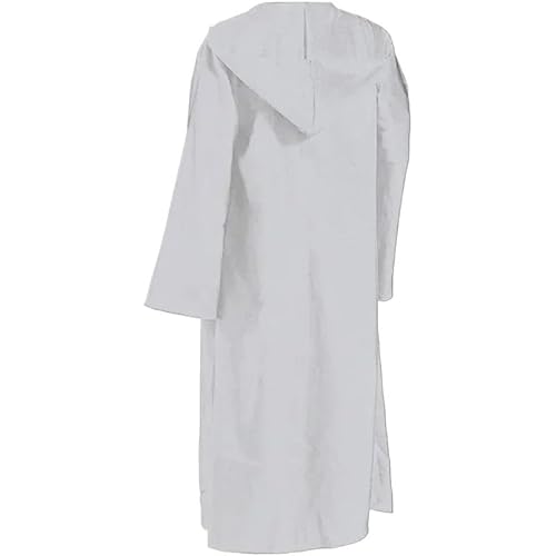EUIYCBA Mittelalterliche Tunika für Herren mit Kapuze, Ritter-Renaissance-Kostüm, Zauberer-Mönch-Robe, Umhang für Halloween und Cosplay (wie abgebildet 7, XXL) von EUIYCBA