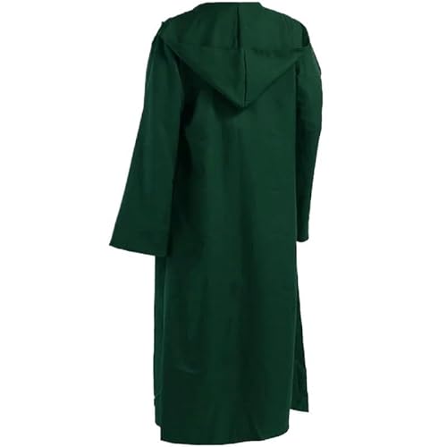 EUIYCBA Mittelalterliche Tunika für Herren mit Kapuze, Ritter-Renaissance-Kostüm, Zauberer-Mönch-Robe, Umhang für Halloween und Cosplay (wie abgebildet 8, L) von EUIYCBA