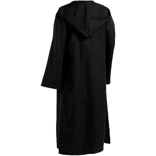 EUIYCBA Mittelalterliche Tunika für Herren mit Kapuze, Ritter-Renaissance-Kostüm, Zauberer-Mönch-Robe, Umhang für Halloween und Cosplay (wie abgebildet10, XL) von EUIYCBA