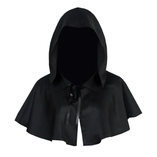 EUIYCBA Mittelalterliche Tunika für Herren mit Kapuze – Ritter-Renaissance-Kostüm, Zauberer-Mönch-Robe, Umhang für Halloween und Cosplay (wie abgebildet, M) von EUIYCBA