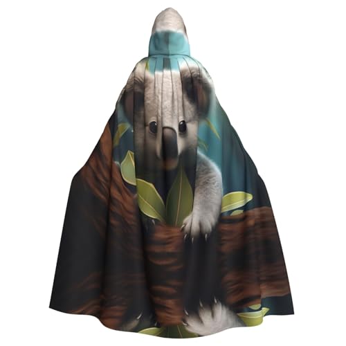 EUIYCBA Mo Meng Koala Kapuzenumhang mit Kapuze – Herren-Bademantel mit Kapuze, Cosplay-Kostüm, Schwarz EUIYCBA Mo Meng Koala Kapuzenumhang mit Kapuze – Herren-Bademantel mit Kapuze, Cosplay-Kostüm, Schwarz von EUIYCBA