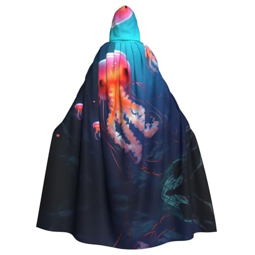 EUIYCBA Niedlicher Quallen-Kapuzenumhang mit Kapuze – Herren-Bademantel mit Kapuze, Cosplay-Kostüm, Schwarz EUIYCBA Niedlicher Quallen-Kapuzenumhang mit Kapuze – Herren-Bademantel mit Kapuze, Cosplay-Kostüm, Schwarz von EUIYCBA