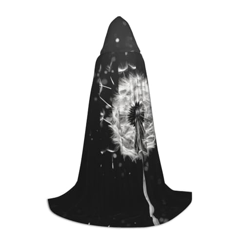 EUIYCBA Pusteblume Halloween Kapuzenumhang - Zauberer Tunika Kapuzenmantel Halloween Umhang Cosplay Kostüme von EUIYCBA