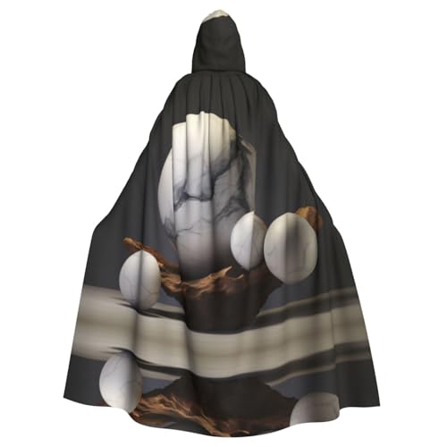 EUIYCBA Runder Marmor-Kapuzenumhang mit Kapuze – Herren-Bademantel mit Kapuze, Cosplay-Kostüm, Schwarz EUIYCBA Runder Marmor-Kapuzenumhang mit Kapuze – Herren-Bademantel mit Kapuze, Cosplay-Kostüm, Schwarz von EUIYCBA