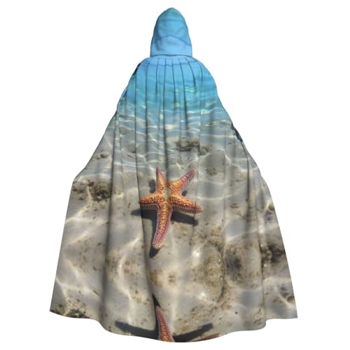 EUIYCBA Seestern im Meer Kapuzenumhang mit Kapuze – Herren-Bademantel mit Kapuze, Cosplay-Kostüm, Schwarz EUIYCBA Seestern im Meer Kapuzenumhang mit Kapuze – Herren-Bademantel mit Kapuze, Cosplay-Kostüm, Schwarz von EUIYCBA