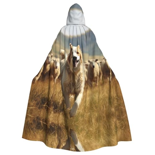 EUIYCBA Sheepdog Herding Sheep Hooded Cloak with Hood - Men Hooded Robe Cloak Cosplay Costume Black EUIYCBA Sheepdog Herding Sheep Hooded Cloak with Hood - Men Hooded Robe Cloak Cosplay Costume Black von EUIYCBA