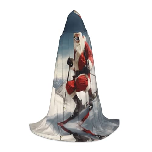 EUIYCBA Ski-Umhang für Senioren, Halloween, Kapuzenumhang – Zauberer-Tunika, Kapuzenmantel, Halloween-Umhang, Cosplay-Kostüme von EUIYCBA