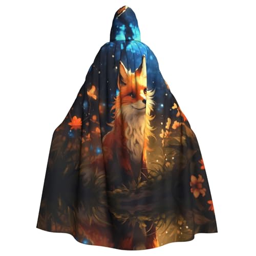 EUIYCBA Smart Fox Kapuzenumhang mit Kapuze – Herren-Bademantel mit Kapuze, Cosplay-Kostüm, Schwarz EUIYCBA Smart Fox Kapuzenumhang mit Kapuze – Herren-Bademantel mit Kapuze, Cosplay-Kostüm, Schwarz von EUIYCBA