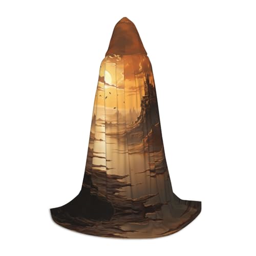 EUIYCBA Sonnenuntergang Halloween Kapuzenumhang – Zauberer-Tunika, Kapuzenmantel, Halloween-Umhang, Cosplay-Kostüme EUIYCBA Sonnenuntergang Halloween Kapuzenumhang – Zauberer-Tunika, Kapuzenmantel, Halloween-Umhang, Cosplay-Kostüme von EUIYCBA