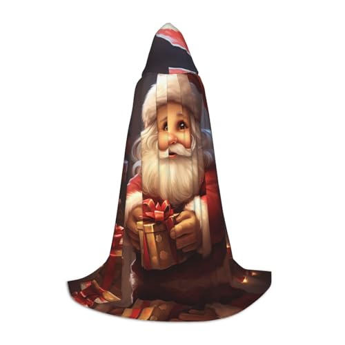 EUIYCBA Süßer Weihnachtsmann-Umhang mit Kapuze – Zauberer-Tunika, Kapuzenmantel, Halloween-Umhang, Cosplay-Kostüme von EUIYCBA