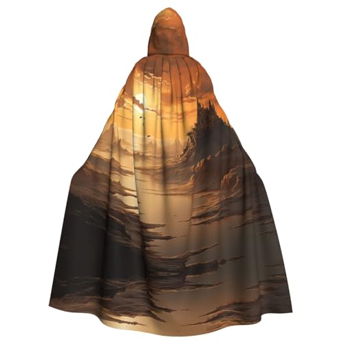 EUIYCBA Sunset Kapuzenumhang mit Kapuze – Herren-Bademantel mit Kapuze, Cosplay-Kostüm, Schwarz EUIYCBA Sunset Kapuzenumhang mit Kapuze – Herren-Bademantel mit Kapuze, Cosplay-Kostüm, Schwarz von EUIYCBA