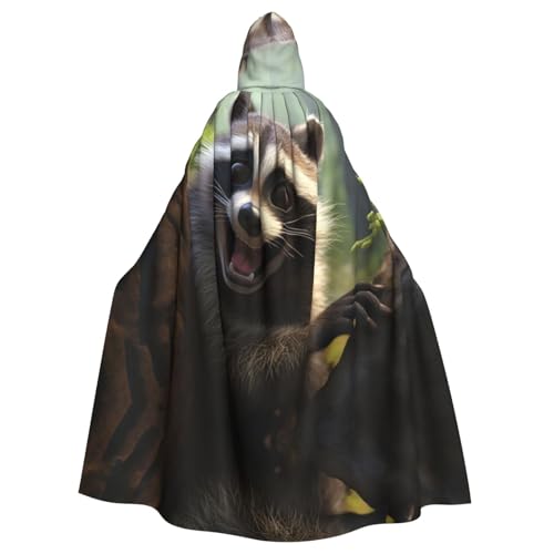 EUIYCBA The cute little raccoon Hooded Cloak with Hood - Men Hooded Robe Cloak Cosplay Costume Black EUIYCBA The cute little raccoon Hooded Cloak with Hood - Men Hooded Robe Cloak Cosplay Costume Black von EUIYCBA