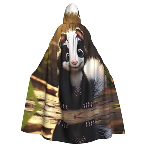 EUIYCBA Umhang mit Kapuze und Maus-Kapuze – Herren-Bademantel mit Kapuze, Cosplay-Kostüm, Schwarz von EUIYCBA