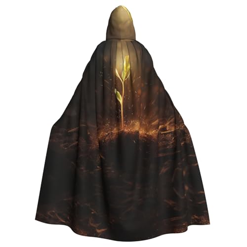 EUIYCBA Unearthed Seeds Kapuzenumhang mit Kapuze – Herren-Bademantel mit Kapuze, Cosplay-Kostüm, Schwarz von EUIYCBA