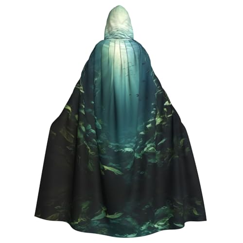 EUIYCBA Unterwasser durch das Sonnenlicht Kapuzenumhang mit Kapuze – Herren-Bademantel mit Kapuze, Cosplay-Kostüm, Schwarz EUIYCBA Unterwasser durch das Sonnenlicht Kapuzenumhang mit Kapuze – Herren-Bademantel mit Kapuze, Cosplay-Kostüm, Schwarz von EUIYCBA