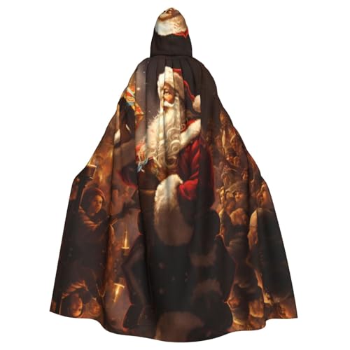EUIYCBA Weihnachtsmann-Umhang mit Kapuze – Herren-Bademantel mit Kapuze, Cosplay-Kostüm, Schwarz EUIYCBA Weihnachtsmann-Umhang mit Kapuze – Herren-Bademantel mit Kapuze, Cosplay-Kostüm, Schwarz von EUIYCBA