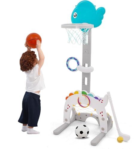 EULEUY Kinder Basketballkorb Höhenverstellbar 98-135cm,Basketball-Set Indoor/Outdoor Basketballkorb für Jungen Mädchen 3-12 Jahre, Stabiles Sportspielzeug für Garten,Kinderzimmer EULEUY Kinder Basketballkorb Höhenverstellbar 98-135cm,Basketball-Set Indoor/Outdoor Basketballkorb für Jungen Mädchen 3-12 Jahre, Stabiles Sportspielzeug für Garten,Kinderzimmer von EULEUY
