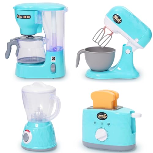 Mini-Küchengeräte-Set für Kinder – Spielzeug mit Brotmaschine, Mixer, Entsafter & Kaffeemaschine – Kreatives Rollenspiel für kleine Köche Mini-Küchengeräte-Set für Kinder – Spielzeug mit Brotmaschine, Mixer, Entsafter & Kaffeemaschine – Kreatives Rollenspiel für kleine Köche von EULEUY