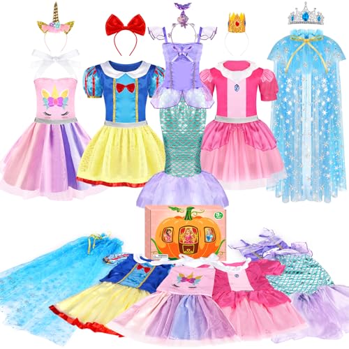 EULRGAUS - Kinderprinzessin-Kostüm, Rollenspiel, Rollenspiel mit Prinzessinnenkleidern und Prinzessinnen-Spielzeug für Mädchen von 3–6 Jahren EULRGAUS - Kinderprinzessin-Kostüm, Rollenspiel, Rollenspiel mit Prinzessinnenkleidern und Prinzessinnen-Spielzeug für Mädchen von 3–6 Jahren von EULRGAUS