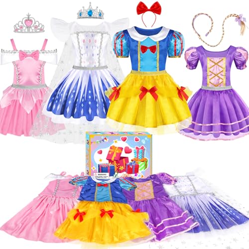 EULRGAUS - Kleinkind Mädchen Prinzessin Kleidung, Rollenspiel Kostüm, Prinzessin Kleider für Mädchen, verkleiden sich Kleidung für kleine Mädchen, Geschenke für Mädchen EULRGAUS - Kleinkind Mädchen Prinzessin Kleidung, Rollenspiel Kostüm, Prinzessin Kleider für Mädchen, verkleiden sich Kleidung für kleine Mädchen, Geschenke für Mädchen von EULRGAUS