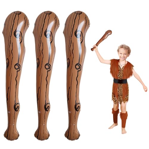 EUPSIIU 3 Stück Aufblasbare Requisiten PVC Aufblasbarer Baseballschläger Braun Gestreift Aufblasbare Waffe für Höhlenmenschen-Mottoparty Cosplay Pool-Partys Dekoration Zubehör Steinzeit (3 Stück) EUPSIIU 3 Stück Aufblasbare Requisiten PVC Aufblasbarer Baseballschläger Braun Gestreift Aufblasbare Waffe für Höhlenmenschen-Mottoparty Cosplay Pool-Partys Dekoration Zubehör Steinzeit (3 Stück) von EUPSIIU