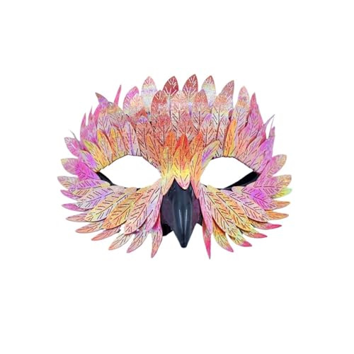 EURDFHY Feder Maske Frauen Federmaske Geeignet for Rollenspiele Halloween Weihnachtsschmuck(Color3) von EURDFHY