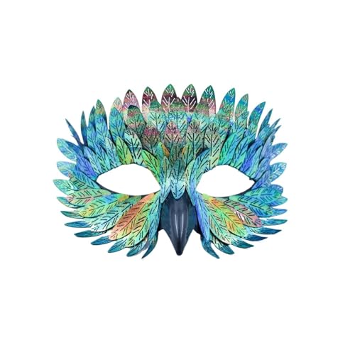 EURDFHY Feder Maske Frauen Federmaske Geeignet for Rollenspiele Halloween Weihnachtsschmuck(Color4) von EURDFHY