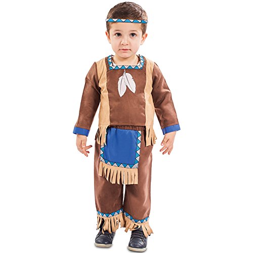 EUROCARNAVALES, SA Süßes Indianer-Kostüm für Jungen Kleinkind-Verkleidung braun-blau-beige - Braun von EUROCARNAVALES, SA