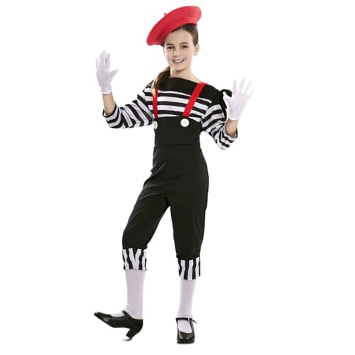 EuroCarnavales Kostüm Mime Hose Mädchen – Schwarz – 7 bis 9 Jahre (122-138 cm) von EuroCarnavales