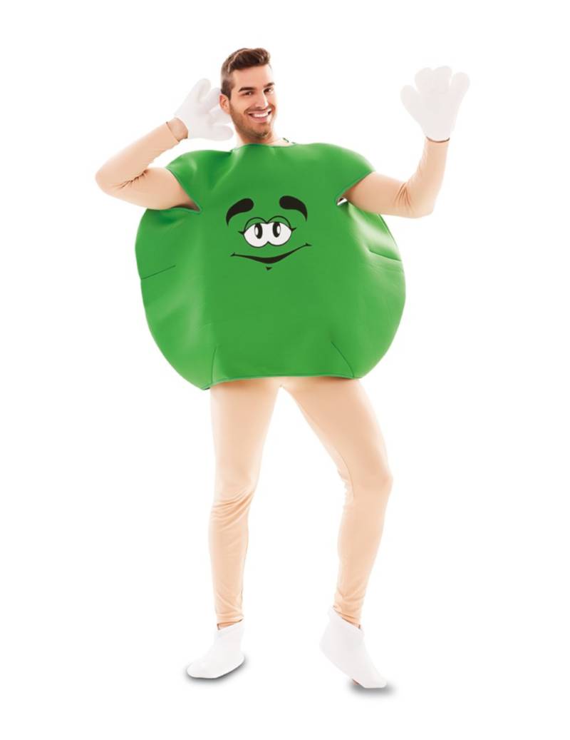 Bonbon-Kostüm für Erwachsene humorvolles Faschingskostüm grün von EUROCARNAVALES