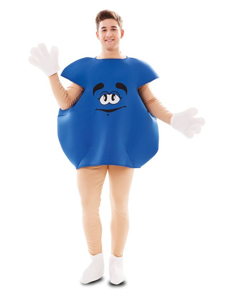Bonbon-Kostüm für Erwachsene witziges Faschingskostüm blau von EUROCARNAVALES
