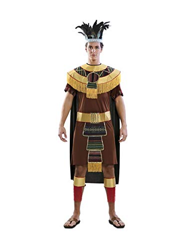 EUROCARNAVALES Azteken-Kostüm für Herren Fasching-Kostüm braun-Gold von EUROCARNAVALES