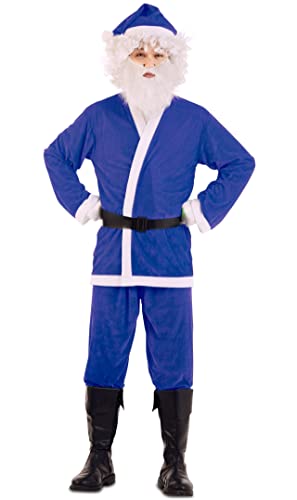 EUROCARNAVALES Eco Blue Weihnachtsmann-Kostüm für Erwachsene von EUROCARNAVALES