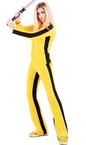 EUROCARNAVALES Kill Bill Mörderin Kostüm für Damen, Mehrfarbig, XL von EUROCARNAVALES