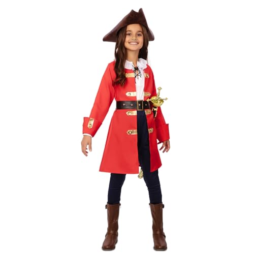 Fyasa Piratenkapitän-Kostüm für Mädchen, 10-12 Jahre Fyasa Piratenkapitän-Kostüm für Mädchen, 10-12 Jahre von EUROCARNAVALES