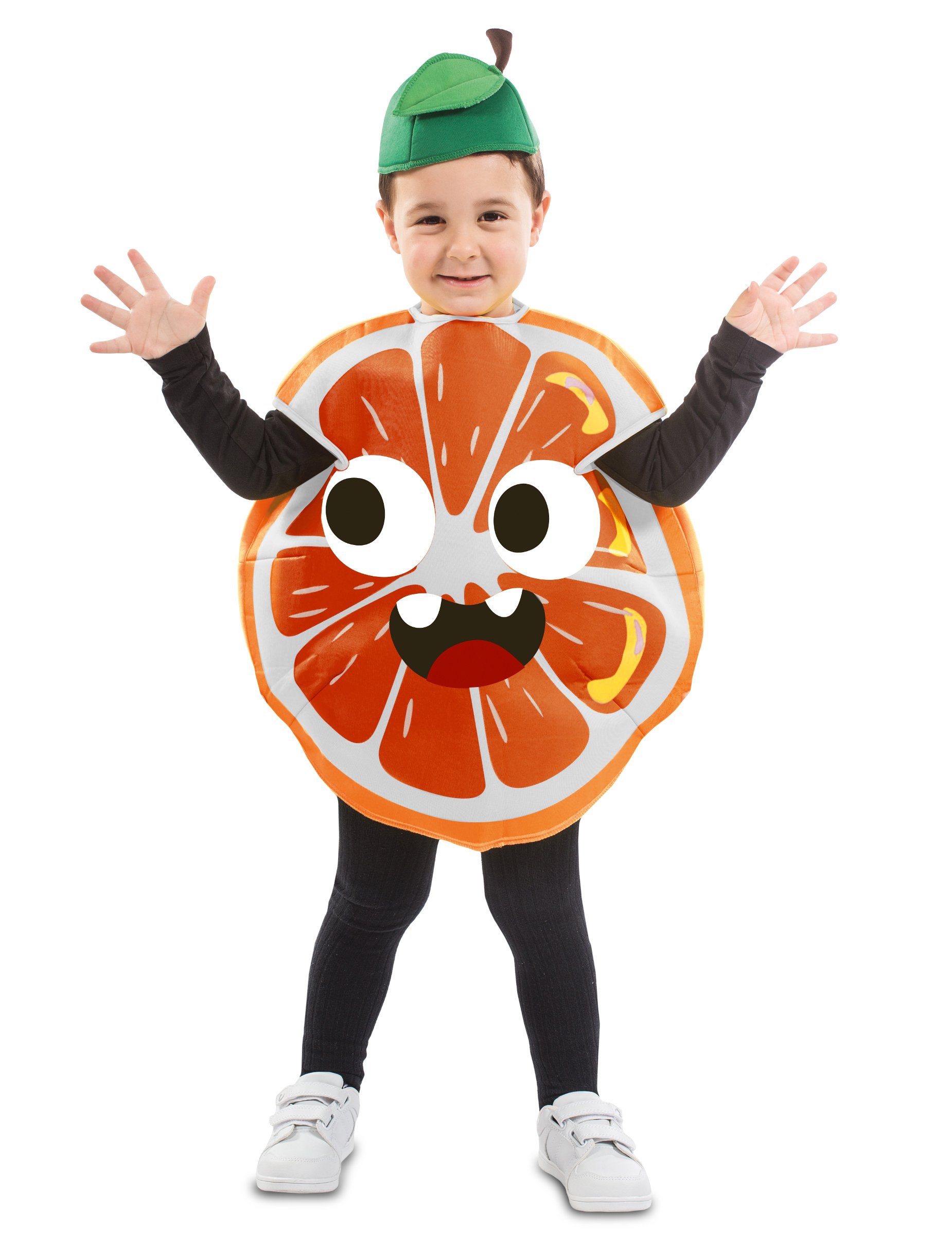 Kleine Orange Kinderkostüm für Karneval bunt von EUROCARNAVALES