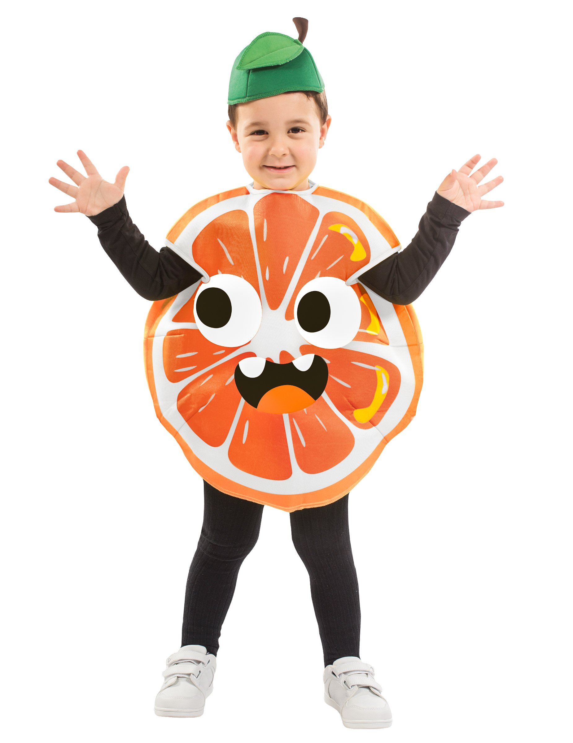 Kleine Orange Kinderkostüm für Karneval bunt von EUROCARNAVALES