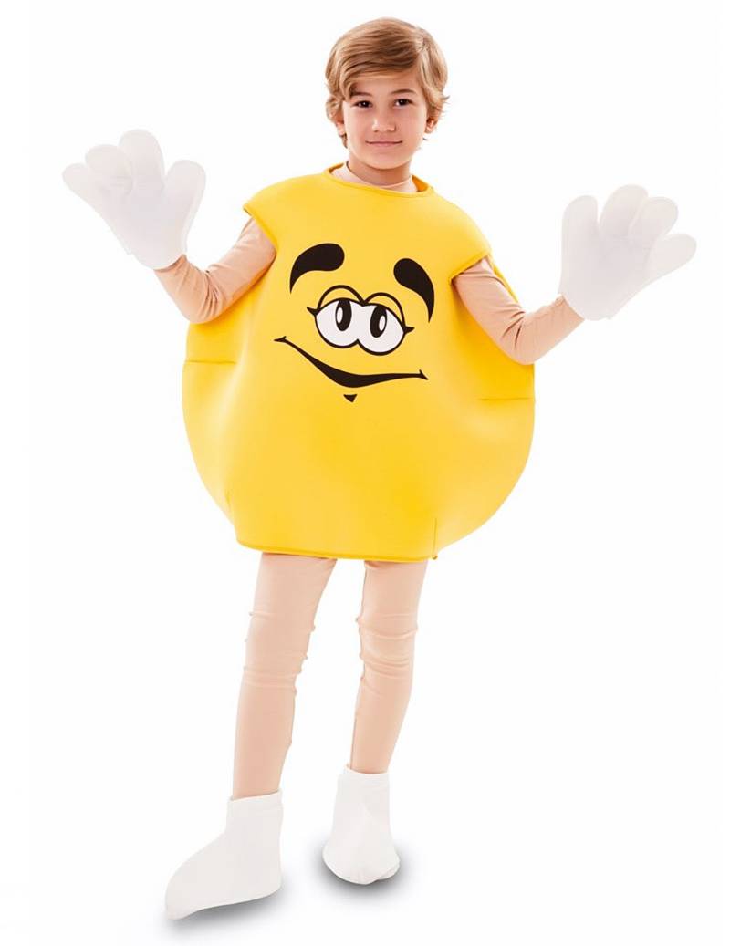 Süssigkeiten-Kostüm für Kinder gelb von EUROCARNAVALES