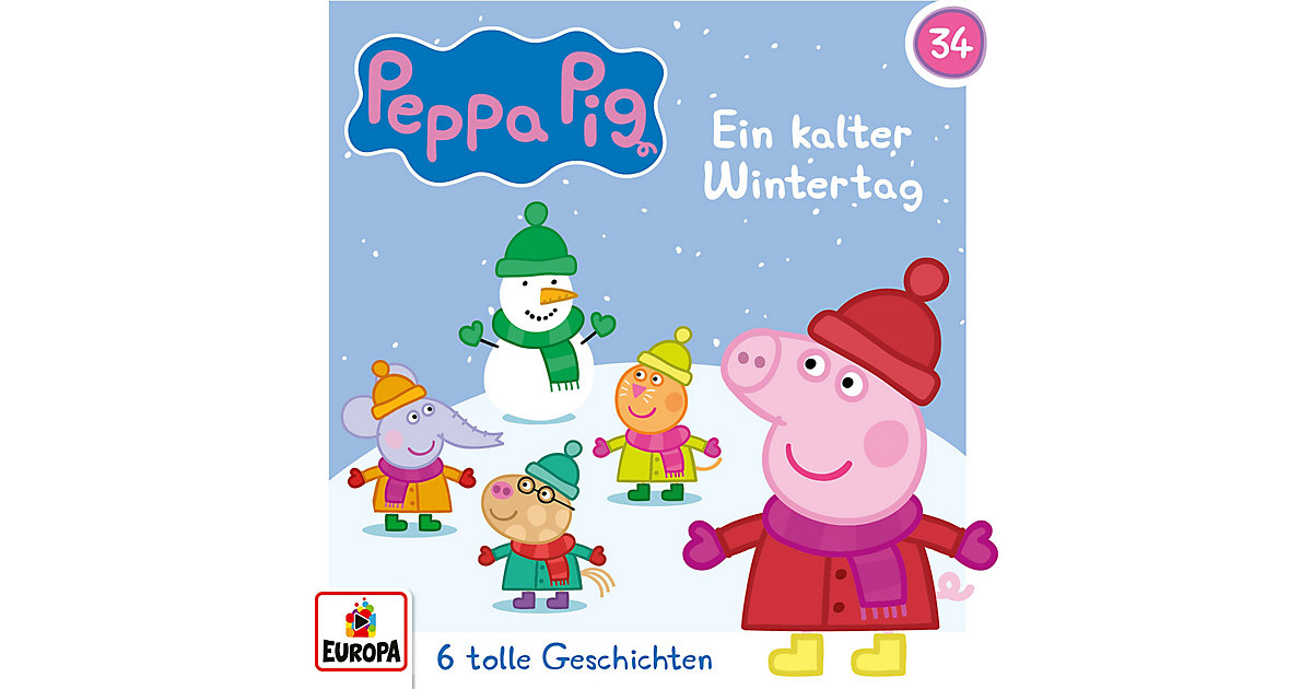 Peppa Pig 34 - Ein kalter Wintertag Hörbuch von EUROPA