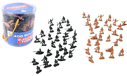 EUROPEAN FORCE - 400 kleine Soldaten - Soldaten - 080228 - Khaki - Kunststoff - Militär - Kinder Spielzeug - Miniatur - 3,5 cm x 3,5 cm - Ab 3 Jahren EUROPEAN FORCE - 400 kleine Soldaten - Soldaten - 080228 - Khaki - Kunststoff - Militär - Kinder Spielzeug - Miniatur - 3,5 cm x 3,5 cm - Ab 3 Jahren von EUROPEAN FORCE