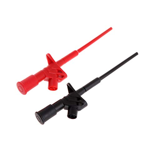 EUYueli 4 mm Buchse, vollständig isolierter Testhaken-Clip, 1000 V, 10 A, flexible Sonde, 4 mm Steckdose, 2 x EUYueli 4 mm Buchse, vollständig isolierter Testhaken-Clip, 1000 V, 10 A, flexible Sonde, 4 mm Steckdose, 2 x von EUYueli