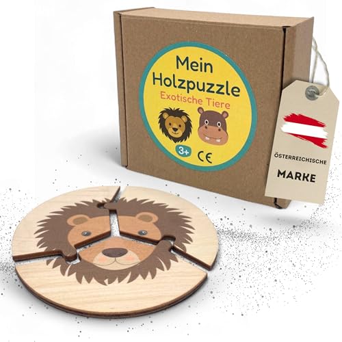 Holzpuzzle Kinder (Exotische Tiere) von EV Home Creations