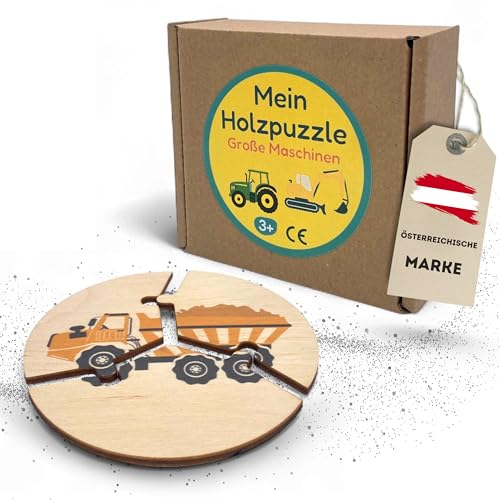 Holzpuzzle Kinder (Große Maschinen) von EV Home Creations
