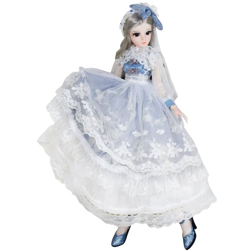 EVA BJD 1/3 BJD Puppe Ball Mechanische Gelenkpuppe 61 cm Prinzessin SD Puppe mit Make-up + komplettes Zubehör (Sarah) von EVA BJD