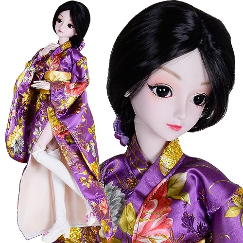 Japanese Girl Ms Cherry Sakura 1/3 BJD SD Doll 60cm 24 inch Kimono jointed dolls + Full Accessory von EVA BJD
