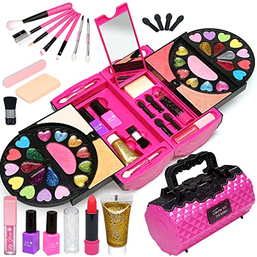 Kit de maquillage pour enfant - Mallette de maquillage pour enfant - Kit de maquillage pour fille - Cadeau d'anniversaire pour Halloween, Noël, anniversaire - Pour filles de 4, 5, 6, 7, 8, 9, 10 à 12 Kit de maquillage pour enfant - Mallette de maquillage pour enfant - Kit de maquillage pour fille - Cadeau d'anniversaire pour Halloween, Noël, anniversaire - Pour filles de 4, 5, 6, 7, 8, 9, 10 à 12 von EVACOK